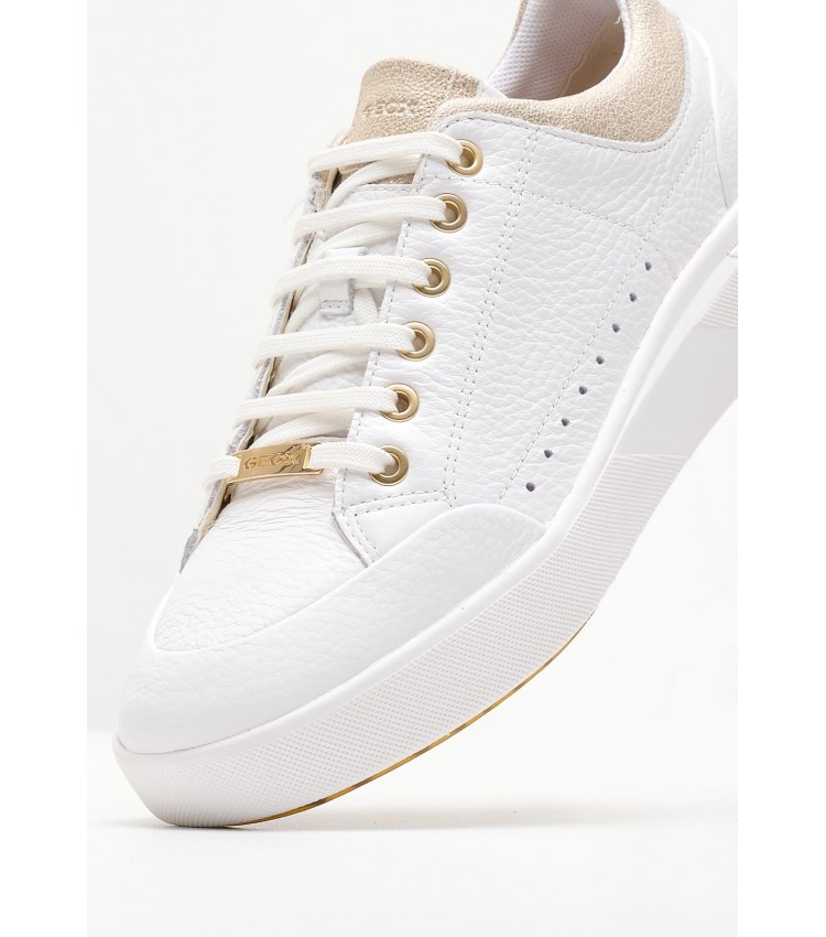 Women Casual Shoes D.Dalyla.A White Leather Geox