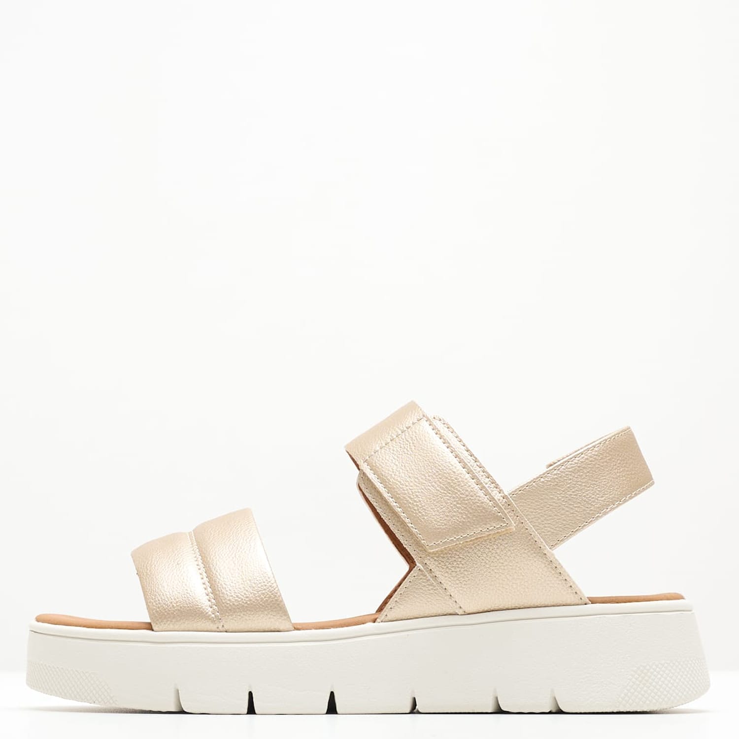 Γυναικεία Flats D.Dandra Χρυσό ECOleather Geox