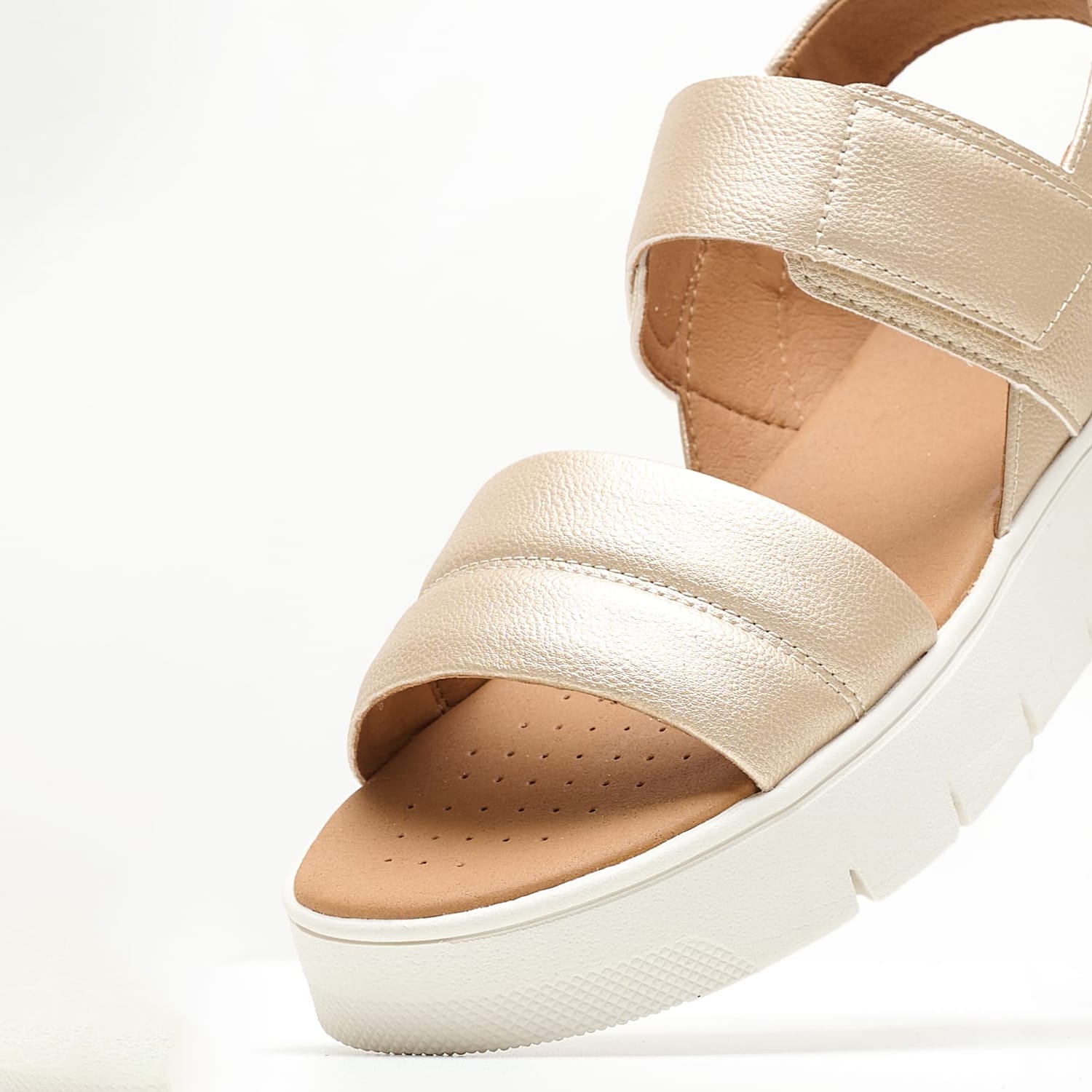 Women Flats D.Dandra Gold ECOleather Geox Women Flats D.Dandra Gold ECOleather Geox
