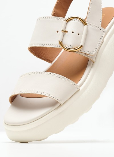 Women Sandals 2246.91631L White Leather Mortoglou