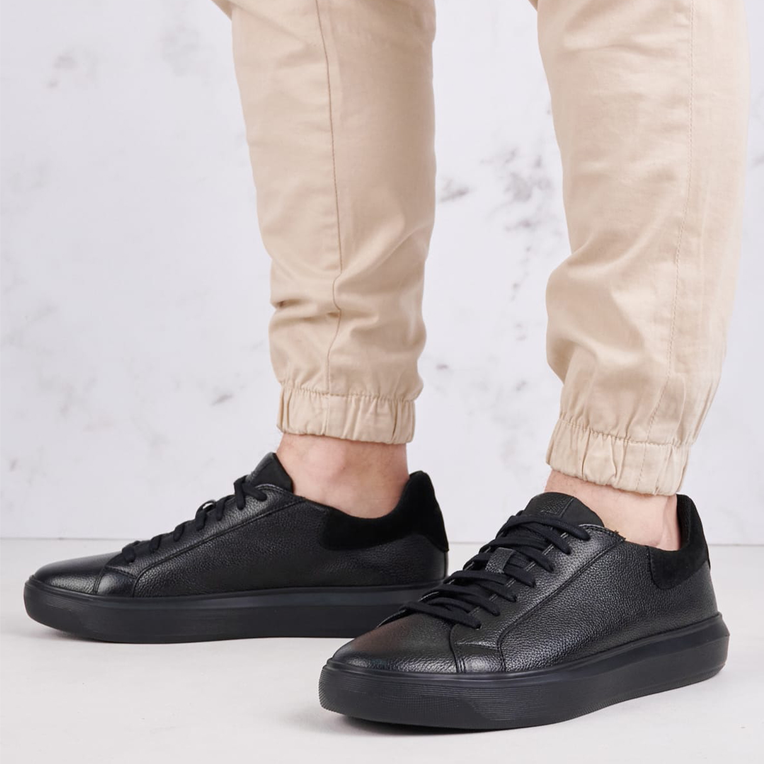 Ανδρικά Παπούτσια Casual Deiven.Urban Μαύρο Δέρμα Geox Ανδρικά Παπούτσια Casual Deiven.Urban Μαύρο Δέρμα Geox