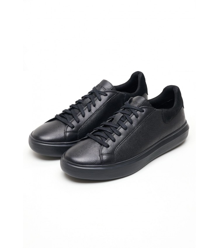 Men Casual Shoes Deiven.Urban Black Leather Geox