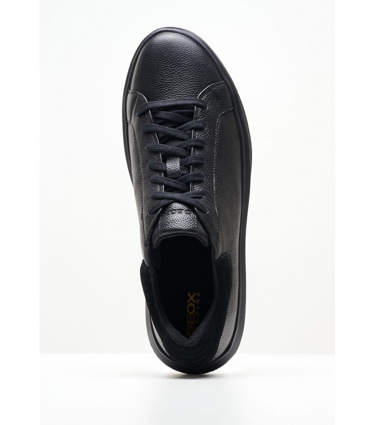 Men Casual Shoes Deiven.Urban Black Leather Geox