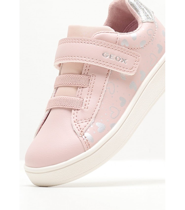 Kids Casual Shoes Eclyper.Glt Pink ECOleather Geox