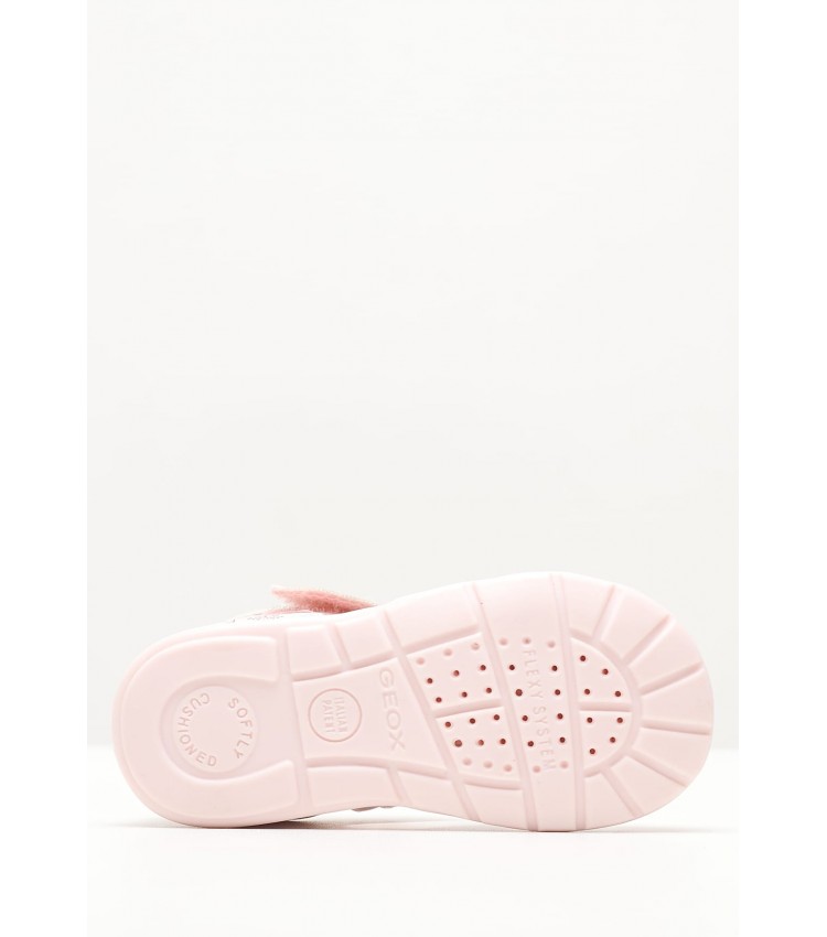 Kids Flip Flops & Sandals Elthan.Baby Pink ECOleather Geox