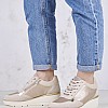 Γυναικεία Παπούτσια Casual Ilde.Pearl Χρυσό Δέρμα Geox Γυναικεία Παπούτσια Casual Ilde.Pearl Χρυσό Δέρμα Geox