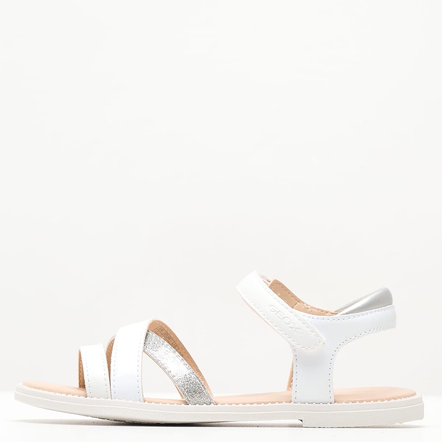 Παιδικές Σαγιονάρες & Πέδιλα Js.Karly Άσπρο ECOleather Geox