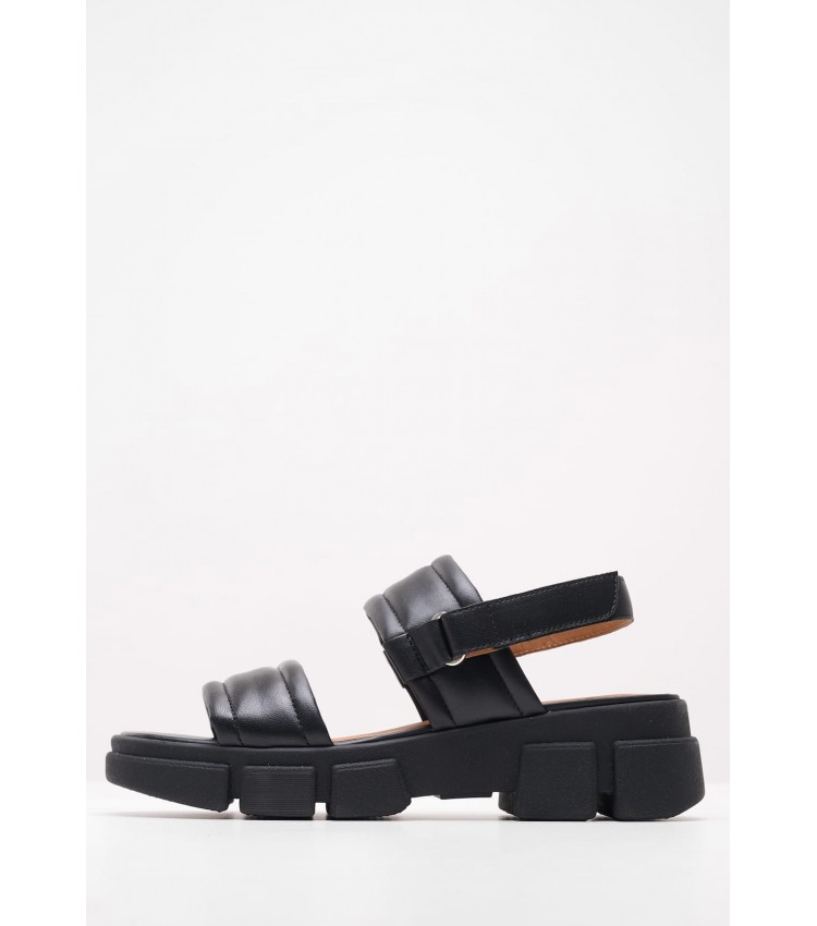 Women Sandals Lisbona.Np Black Leather Geox