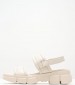 Women Sandals Lisbona.Np Beige Leather Geox