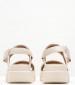 Women Sandals Lisbona.Np Beige Leather Geox