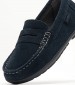 Kids Moccasins New.Fast Blue Buckskin Geox