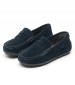 Kids Moccasins New.Fast Blue Buckskin Geox