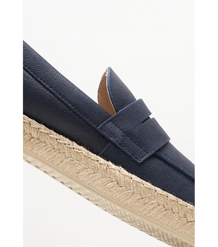 Men Espadrilles Ostuni.A Blue Leather Geox