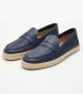 Men Espadrilles Ostuni.A Blue Leather Geox