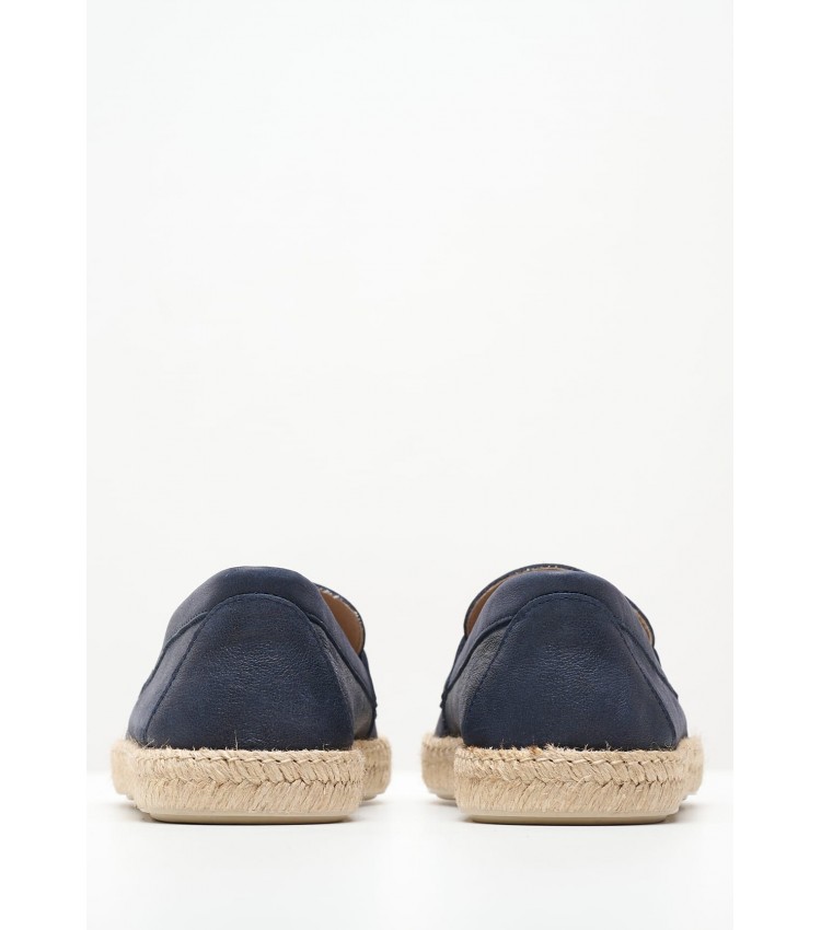 Men Espadrilles Ostuni.A Blue Leather Geox