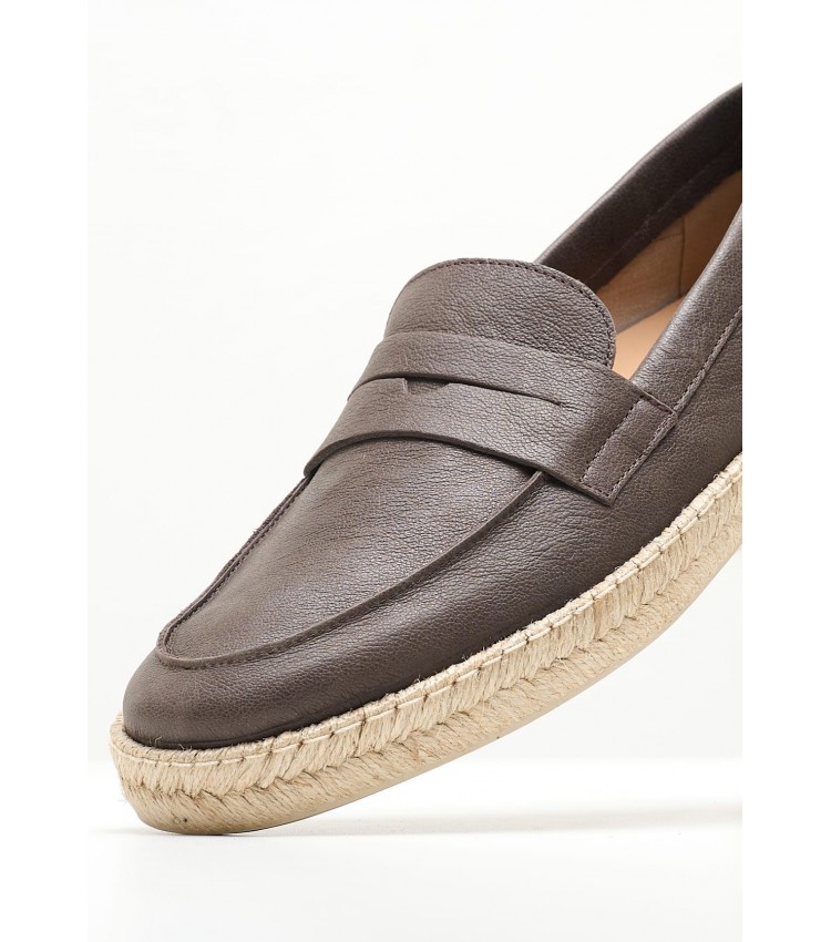 Men Espadrilles Ostuni.A Brown Leather Geox