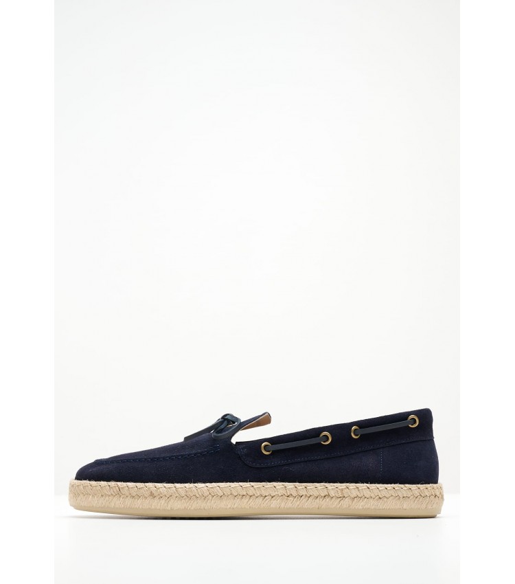 Men Espadrilles Ostuni Blue Buckskin Geox