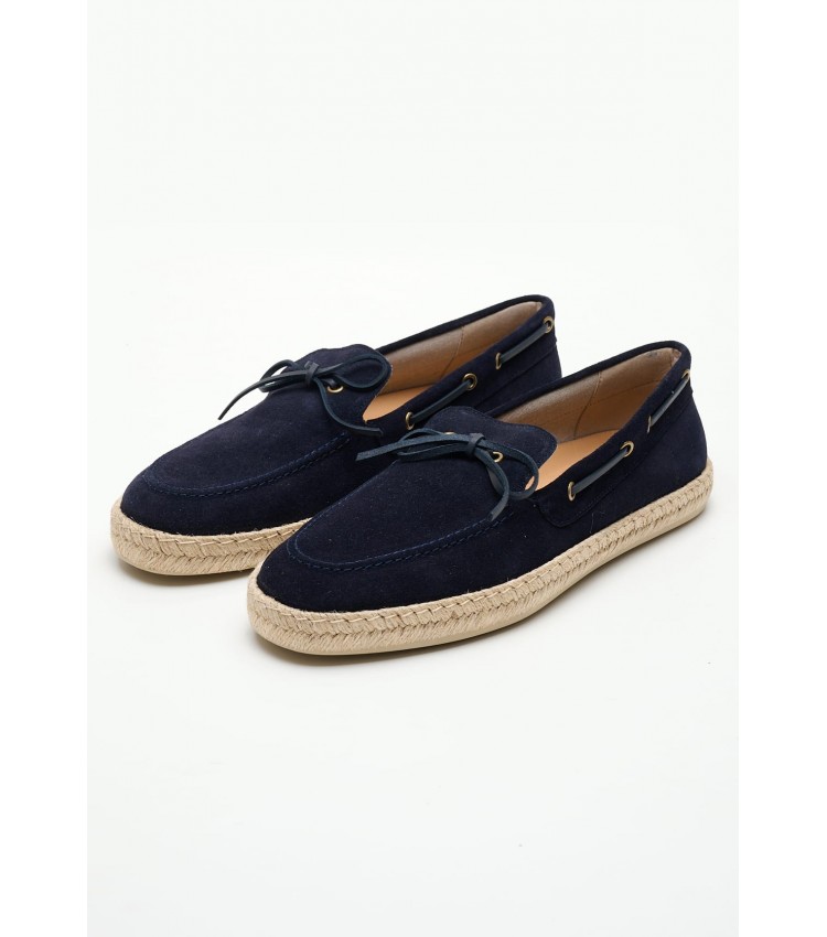 Men Espadrilles Ostuni Blue Buckskin Geox