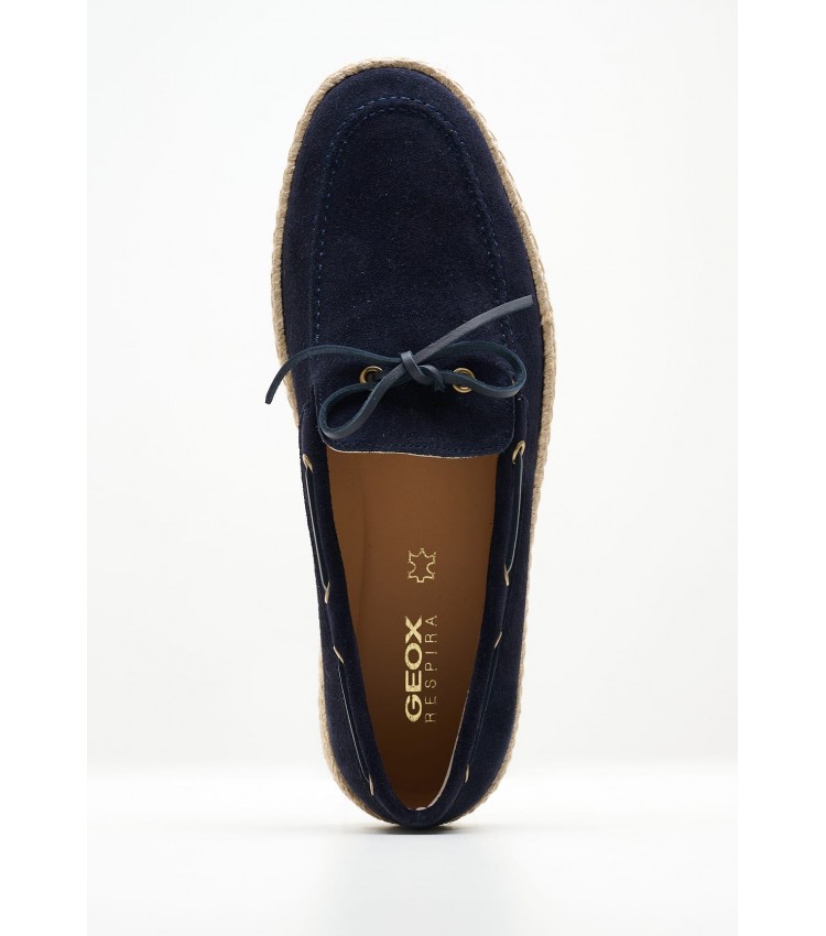 Men Espadrilles Ostuni Blue Buckskin Geox