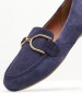 Women Moccasins Palmaria.J Blue Buckskin Geox