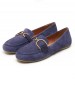 Women Moccasins Palmaria.J Blue Buckskin Geox