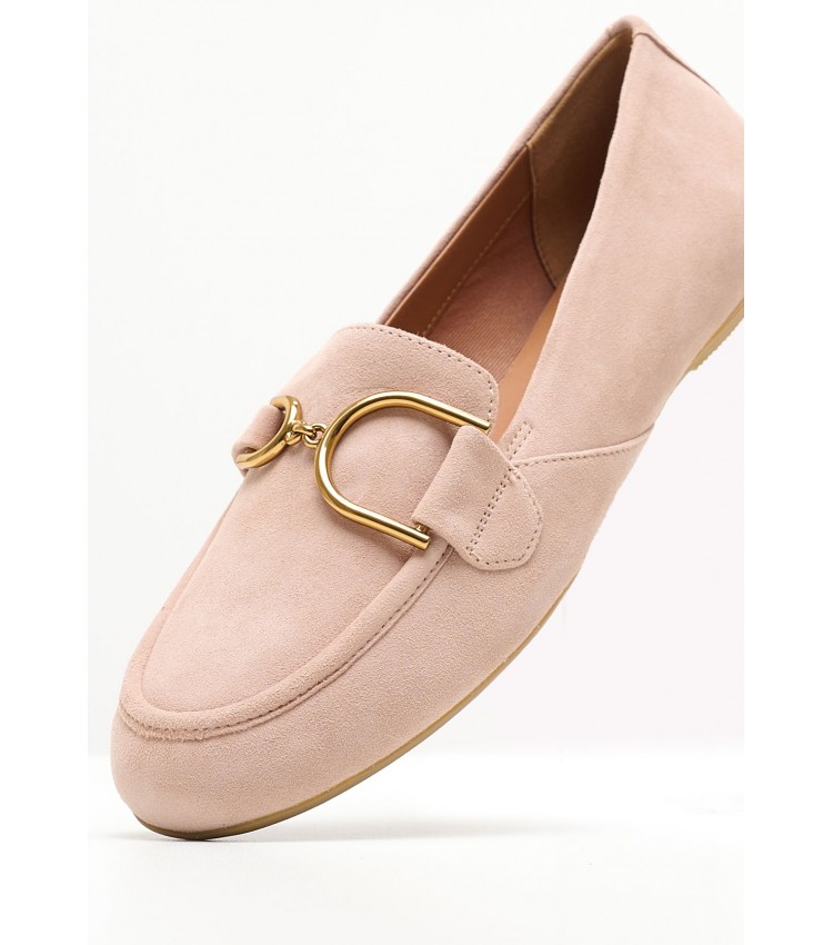 Women Moccasins Palmaria.J Nude Buckskin Geox