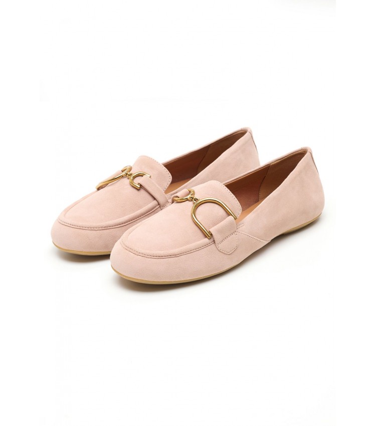 Women Moccasins Palmaria.J Nude Buckskin Geox