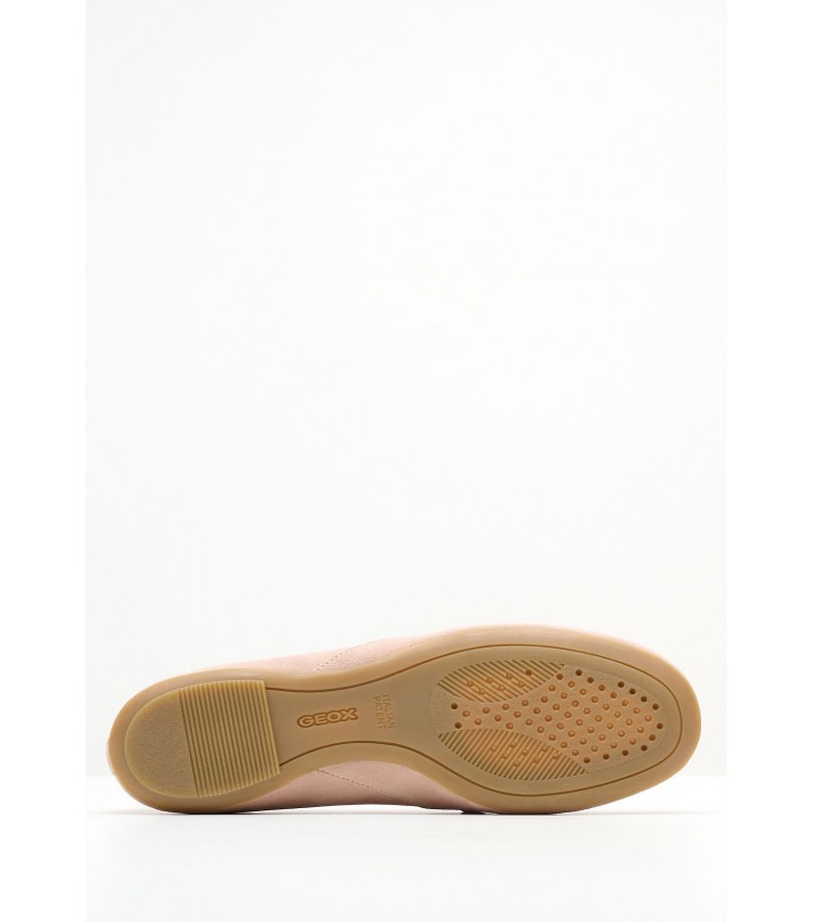 Women Moccasins Palmaria.J Nude Buckskin Geox