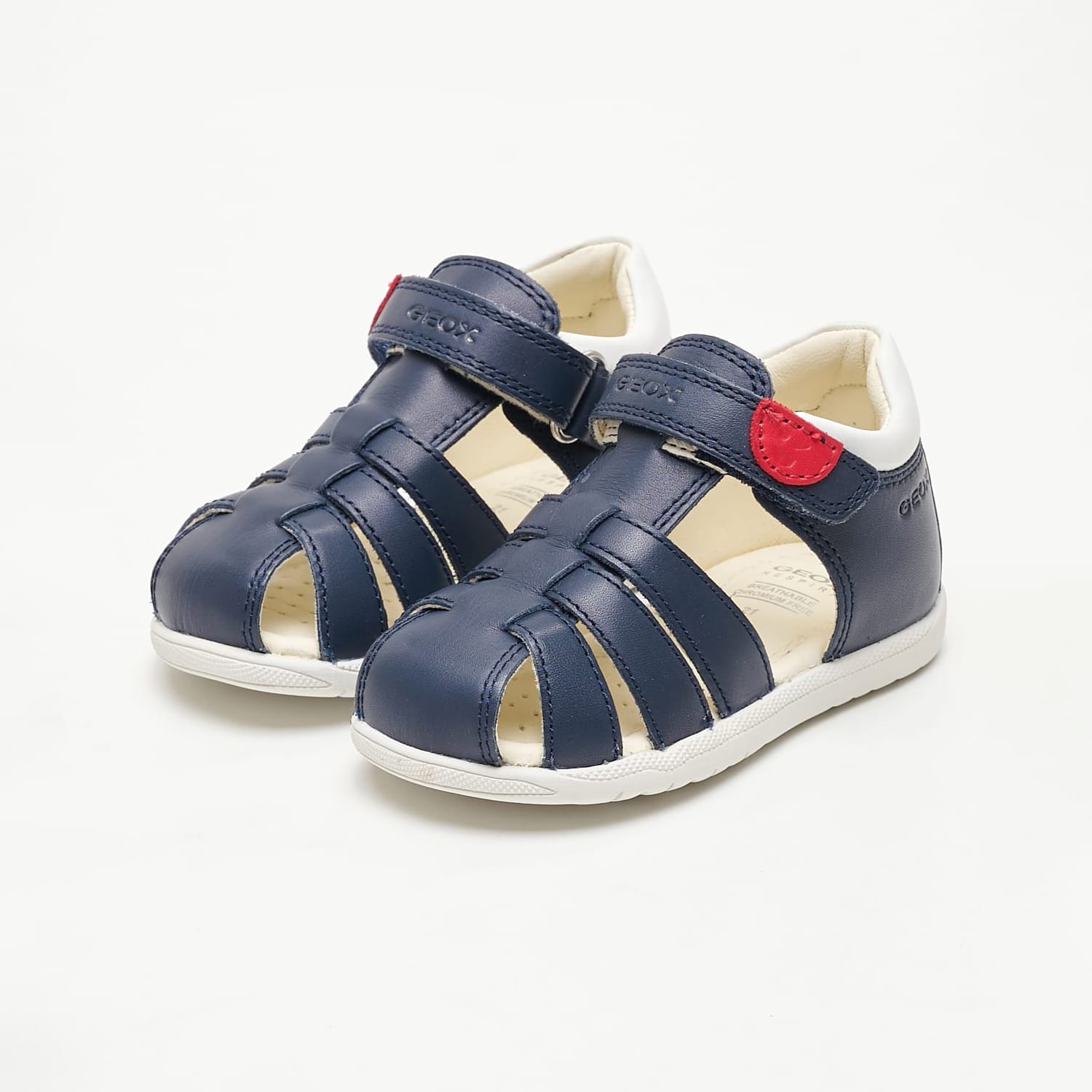 Kids Flip Flops & Sandals S.Macchia Blue Leather Geox Kids Flip Flops & Sandals S.Macchia Blue Leather Geox