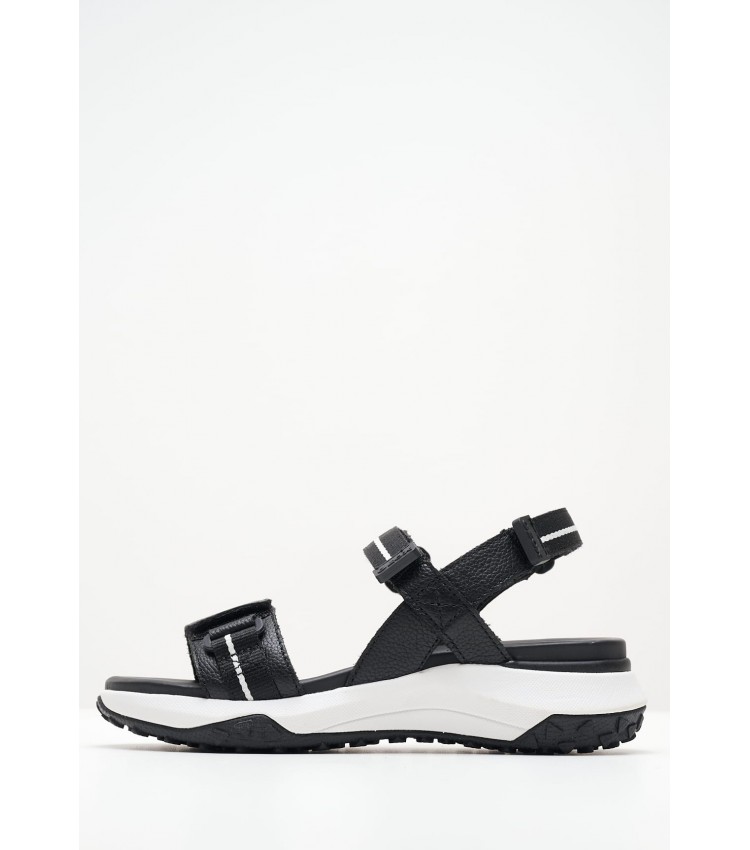 Women Sandals Sorapis.Grip Black Leather Geox