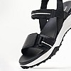 Women Sandals Sorapis.Grip Black Leather Geox Women Sandals Sorapis.Grip Black Leather Geox