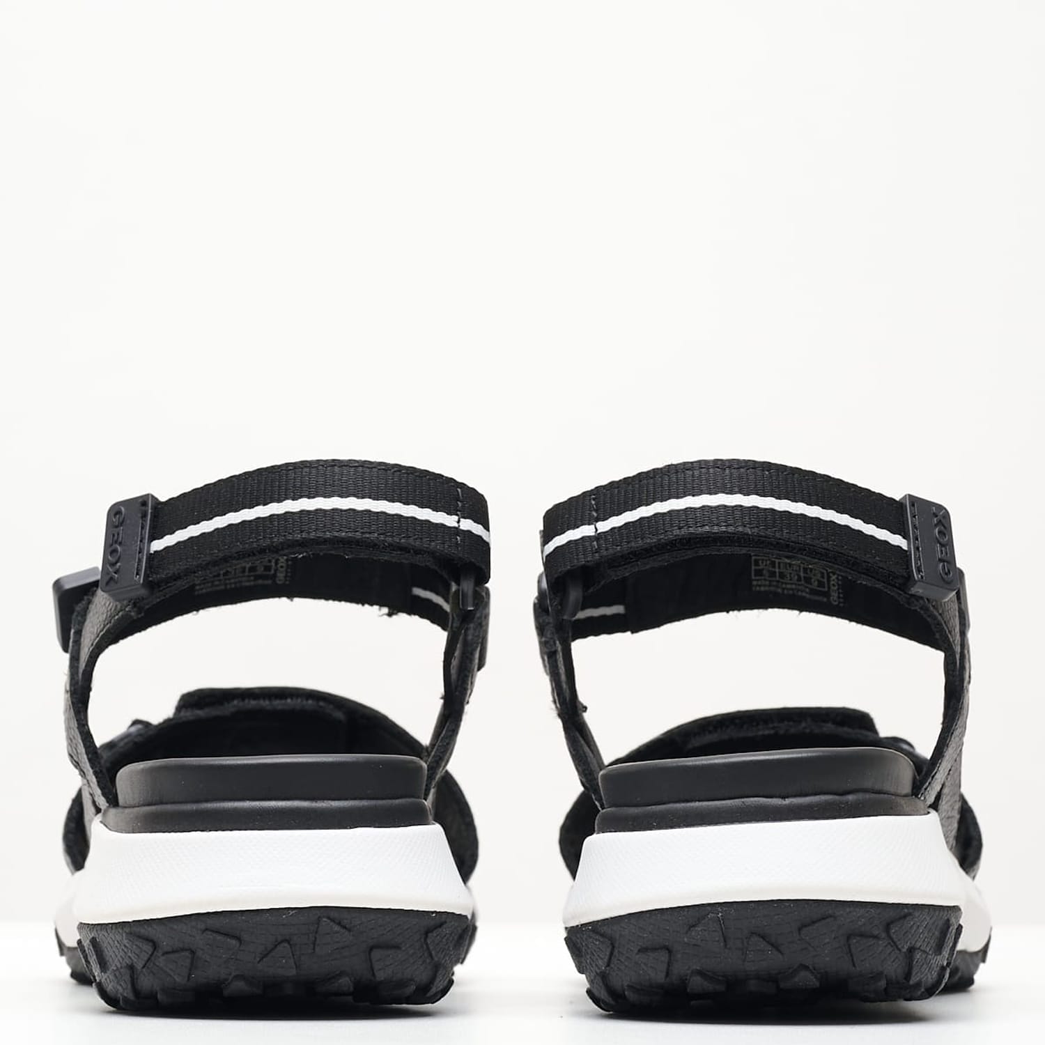 Women Sandals Sorapis.Grip Black Leather Geox Women Sandals Sorapis.Grip Black Leather Geox