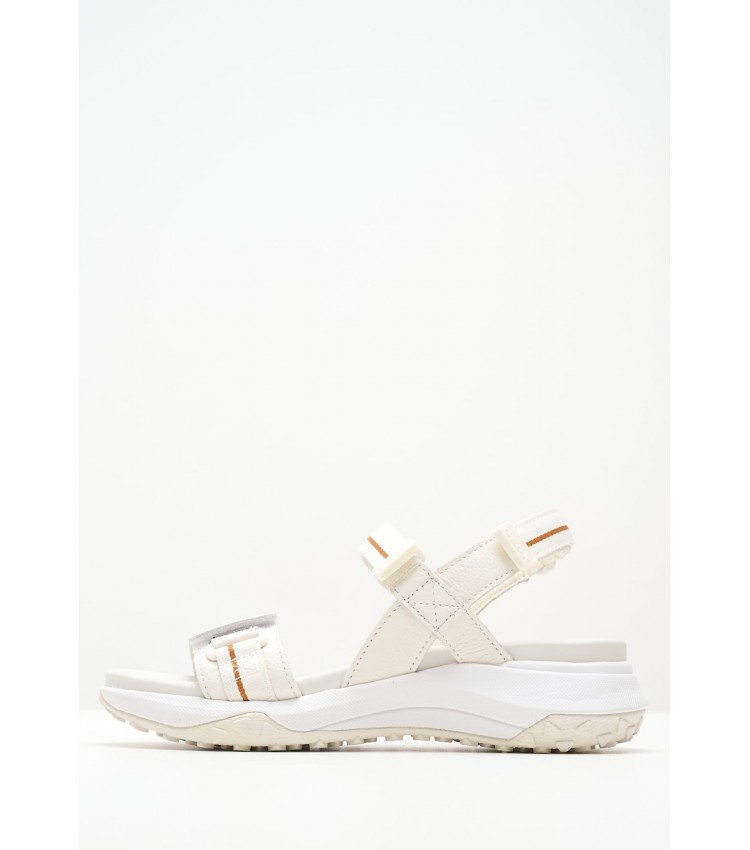 Women Sandals Sorapis.Grip White Leather Geox