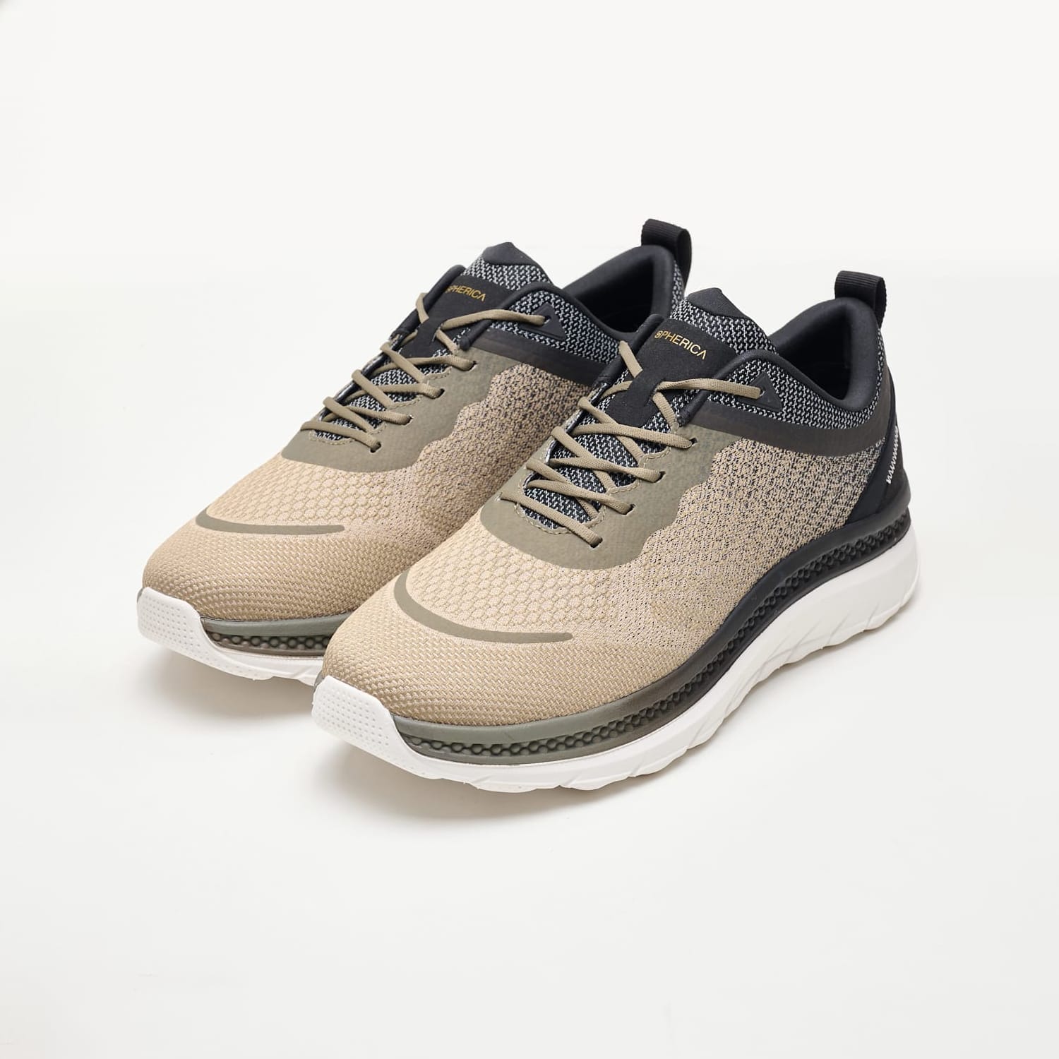Men Casual Shoes Spherica.Actif.X Beige Fabric Geox