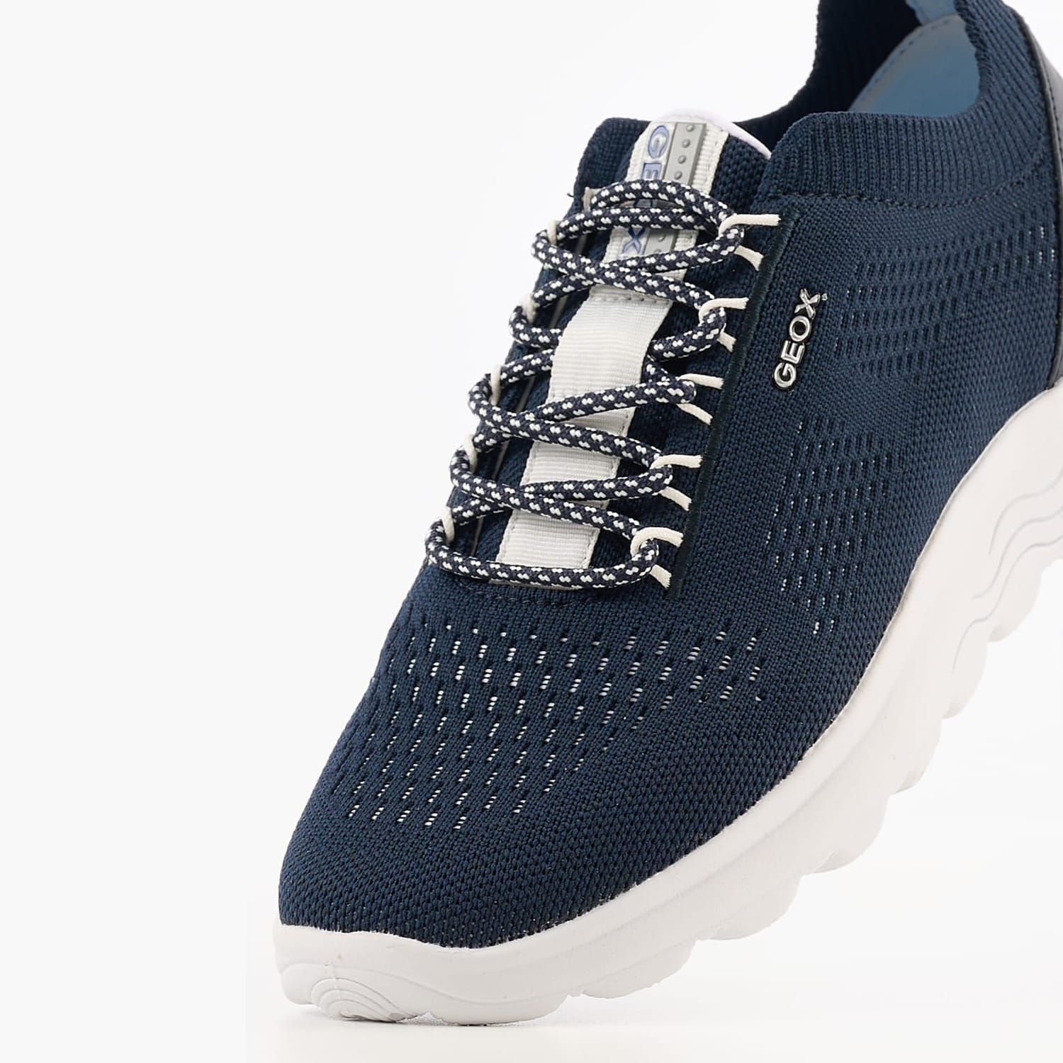 Γυναικεία Παπούτσια Casual Spherica.A Μπλε Ύφασμα Geox