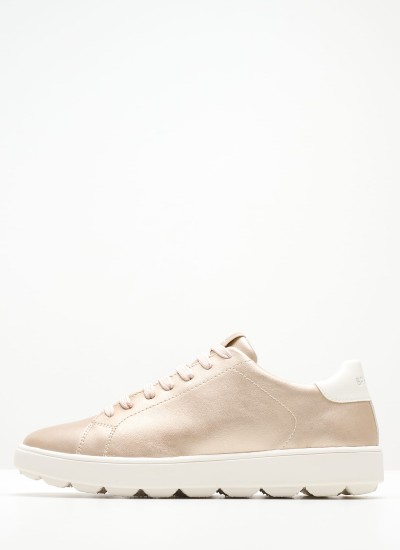 Γυναικεία Παπούτσια Casual Spherica.Ecub Χρυσό ECOleather Geox
