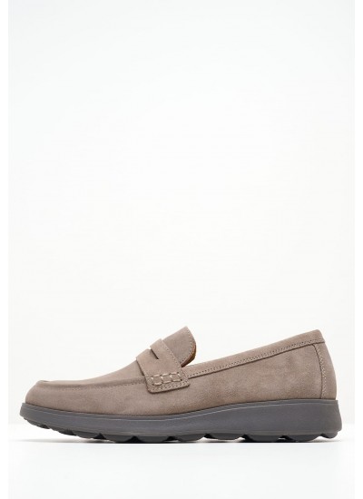 Men Moccasins Spherica.Mocca Taupe Buckskin Geox