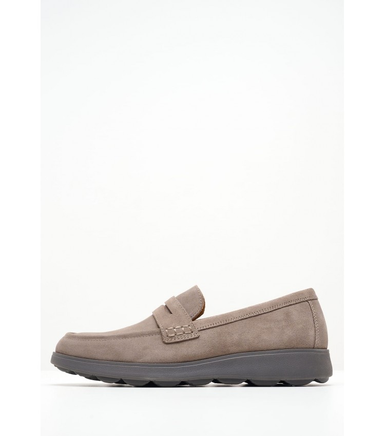 Men Moccasins Spherica.Mocca Taupe Buckskin Geox