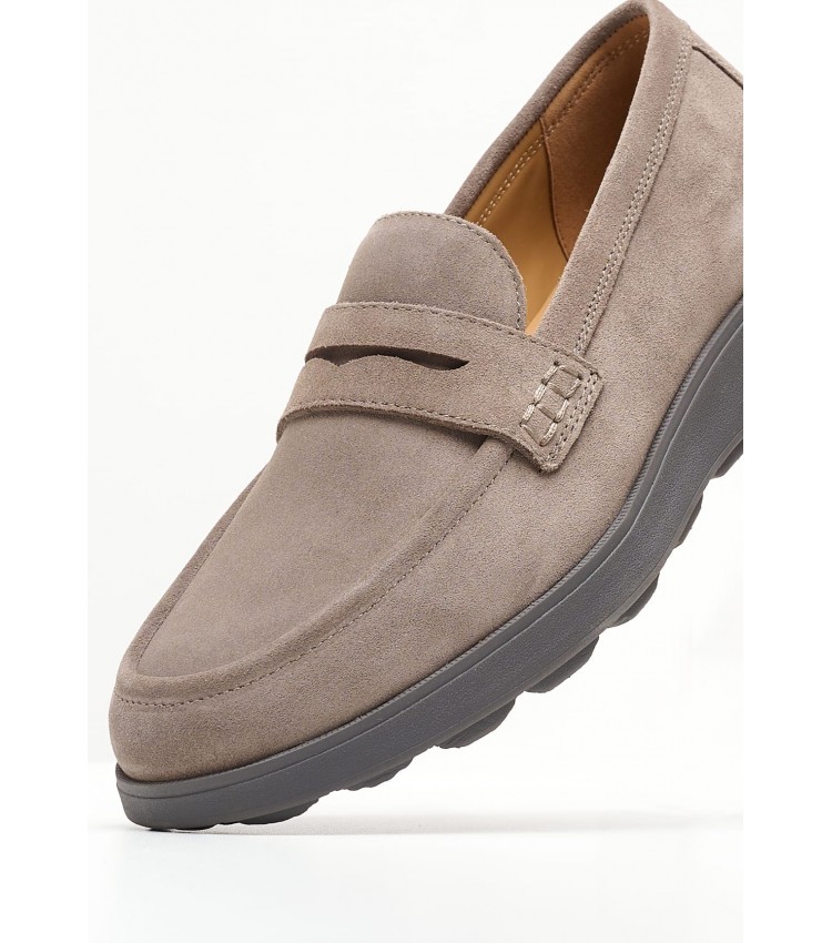 Men Moccasins Spherica.Mocca Taupe Buckskin Geox