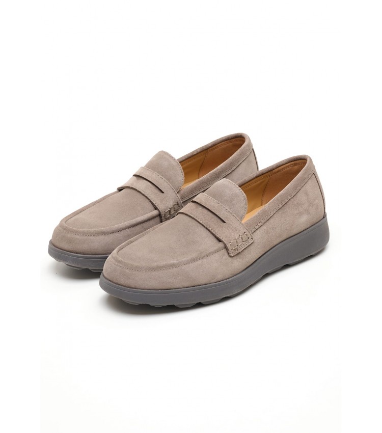 Men Moccasins Spherica.Mocca Taupe Buckskin Geox