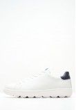 Men Casual Shoes Spherica.Rico White Leather Geox