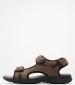 Men Flip Flops & Sandals Spherica.Sandal Brown ECOleather Geox