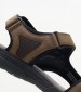Men Flip Flops & Sandals Spherica.Sandal Brown ECOleather Geox