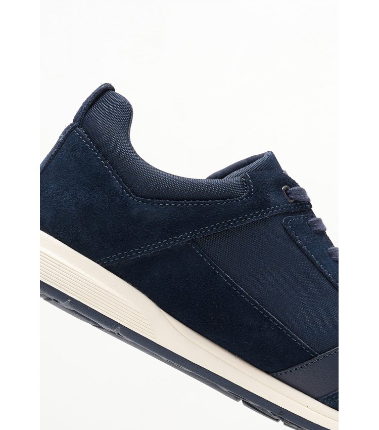 Men Casual Shoes Spherica.Tess Blue Nubuck Leather Geox