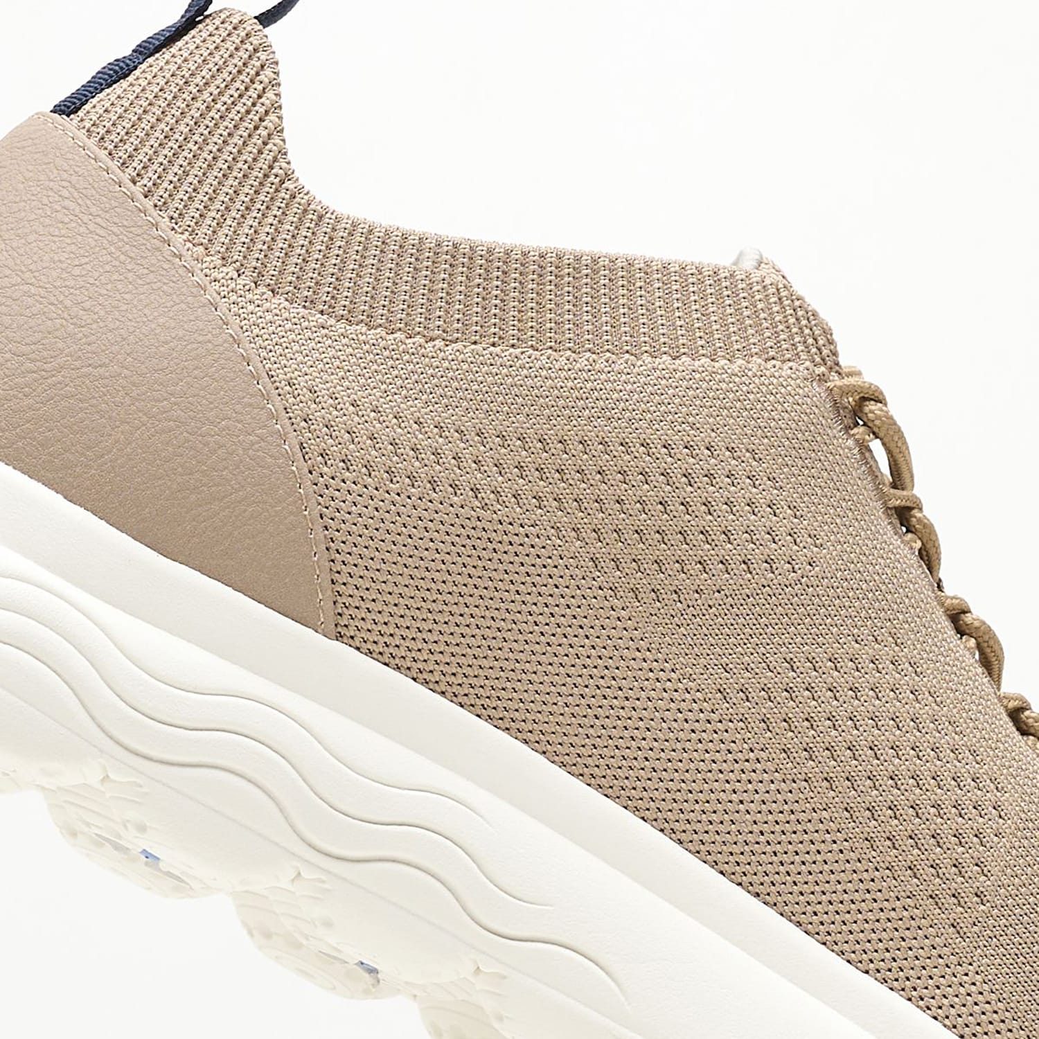 Men Casual Shoes Spherica Beige Fabric Geox Men Casual Shoes Spherica Beige Fabric Geox