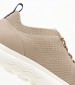 Men Casual Shoes Spherica Beige Fabric Geox