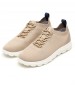 Men Casual Shoes Spherica Beige Fabric Geox