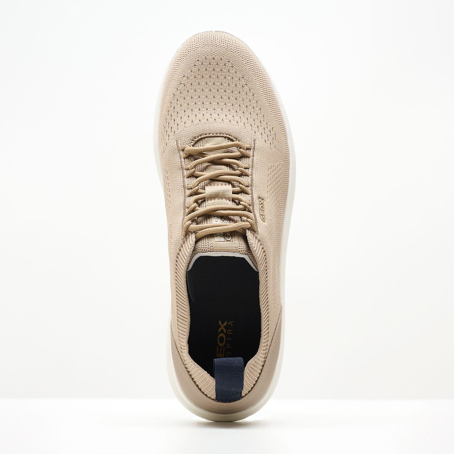 Men Casual Shoes Spherica Beige Fabric Geox Men Casual Shoes Spherica Beige Fabric Geox