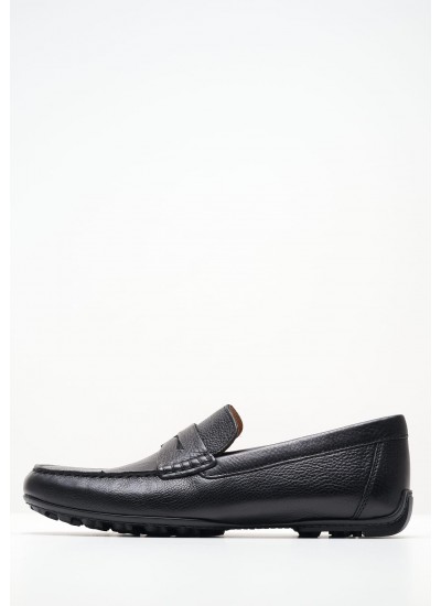 Men Moccasins U.Kosmopolis2 Black Leather Geox