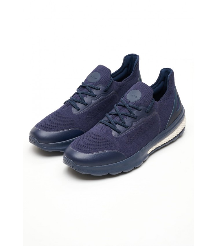 Men Casual Shoes U.Spherica.Actifa DarkBlue Fabric Geox